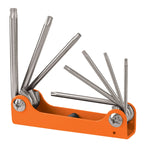 Juego de llaves Torx, 8 piezas, tipo navaja, cuerpo lamina Truper 15569 TORX-8