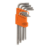 Juego de 9 llaves allen tipo torx, largas Truper 13647 TORX-9L